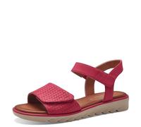 Jana Damen Sandalen flach mit Klettverschluss Vegan, Rosa (Fuxia), 38 EU