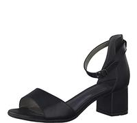 Jana Damen Sandalen mit Absatz Festlich Vegan, Schwarz 1 (Schwarz), 38 EU