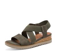 Sandalette JANA, Damen, Gr. 39, khaki, Lederimitat, Schuhe Sandalette (57945331-39) khaki