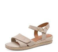Jana Damen Sandalen mit leichtem Keilabsatz mit Klettverschluss Vegan