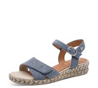 Jana Damen Sandalen mit leichtem Keilabsatz mit Klettverschluss Vegan