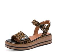 Jana Damen Sandalen Plateau mit Klettverschluss Vegan