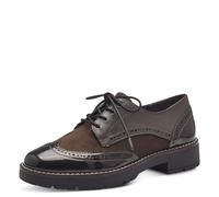 Jana Damen Schnürschuhe Elegant Vegan, Grün (Olive), 37 EU