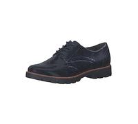 Jana Damen Schnürschuhe Oxford Lack Weite H Mehrweite, Blau (Navy Patent), 36 EU