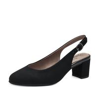 Jana Damen Slingpumps mit verstellbarem Riemen Vegan, Schwarz (Black), 40 EU