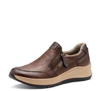 Jana Damen Slip On Sneaker mit Reißverschluss Vegan, Braun (Cognac), 38 EU
