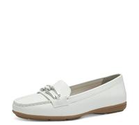Jana Damen Slipper Leicht Vegan, Weiß (Weiß/Silber), 41 EU