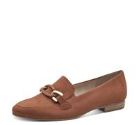 Jana Shoes Damen-Slipper mit Blockabsatz, vegan, Cognac Größe 37