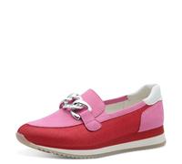 Jana Damen Slipper mit Dicker Sohle Vegan, Mehrfarbig (Red/Fuchsia), 38 EU