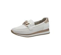 Jana Damen Slipper mit Dicker Sohle Vegan, Weiß (White/Rosegold), 39 EU