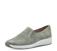 Jana Damen Slipper mit Keilabsatz Vegan, Grün (Sage), 38 EU