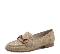Jana Shoes Damen Slipper NATURAL Runde Spitze Vegan Beige Größe 40 EU