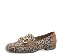 Jana Damen Slipper Runde Spitze Vegan, Mehrfarbig (Leopard), 41 EU