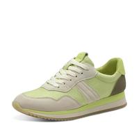 Jana Damen Sneaker flach Low Top Vegan, Grün (Lime), 38 EU