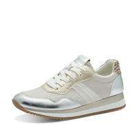 Jana Damen Sneaker flach Low Top Vegan, Mehrfarbig (Metallic Comb), 40 EU