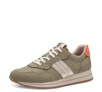 Jana Damen Sneaker flach mit dicker Sohle Vegan, Grün (Sage), 39 EU
