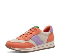 Jana Damen Sneaker flach mit dicker Sohle Vegan, Orange (Orange Comb), 36 EU