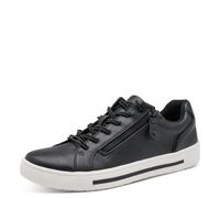 Jana Damen Sneaker 8-23660-42 flach Vegan Reißverschluss H-Weite Schwarz Gr. 38