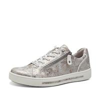 Jana Damen Sneaker flach mit Reißverschluss Vegan, Grau (Grau), 42 EU