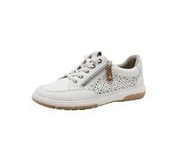 Jana Damen Sneaker flach mit Reißverschluss Vegan, Weiß (White), 38 EU