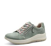 Jana Damen Sneaker flach mit Schnürsenkeln Vegan, Grün (Sage), 38 EU