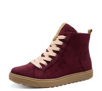 Jana Damen Sneaker hoch mit Schnürsenkeln Vegan, Rot (Bordeaux), 37 EU