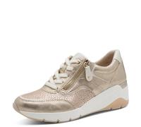 Sneaker JANA, Herren, Gr. 42, goldfarben, Textil, Veloursleder, Schuhe Sneaker (53855055-42) goldfarben
