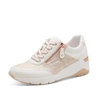Jana Damen Sneaker Low Vegan 8-23768-46 White/Rosegold (weiß, 39 EU)