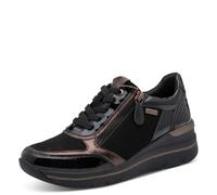 Jana Damen Sneaker mit Keilabsatz und Tex, Black, 36
