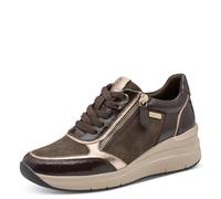Jana Damen Sneaker mit Keilabsatz und Tex, Cafe, 40