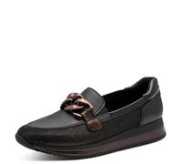 Jana Damen Sneaker Slip On Vegan 8-24766-42 Black/Bronze (schwarz, 38 EU)