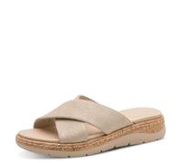 Jana Damen Softline Leather Wedge/Plat Mule 8-27701-46 Flache Sandale, Gold, 36 EU