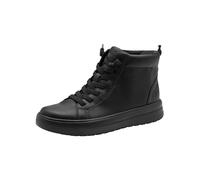 Jana Damen STEP IN Sneaker hoch mit bequemer Mehrweite Vegan, Schwarz (Black), 42 EU