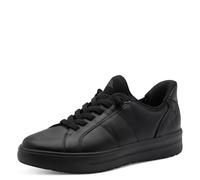 Jana Damen Step IN Sneaker leicht und flexibel zum Hineinschlüpfen Vegan, Schwarz (Black), 36 EU