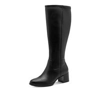 Jana Damen Stiefel mit Blockabsatz Vegan, Schwarz (Black), 39 EU