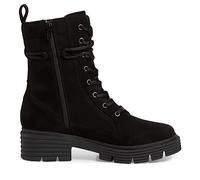 Jana Damen Stiefeletten mit Absatz mit Schnürsenkeln und Reißverschluss Blockabsatz Weite H Mehrweite, Schwarz (Black), 38 EU