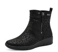Jana Damen Stiefeletten mit Reißverschluss Vegan, Mehrfarbig (Black/Leo), 37 EU