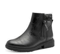 Jana Damen Stiefeletten mit Reißverschluss Vegan, Schwarz (Black Nappa), 39 EU