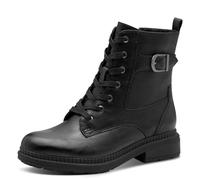Jana Damen Stiefeletten 8-25289-45/001 mit Schnalle Vegan Schwarz Größe 42