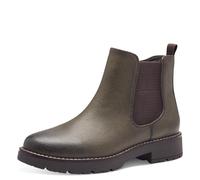 Jana Damen Stiefeletten ohne Absatz mit Reißverschluss Vegan, Grün (Olive), 37 EU