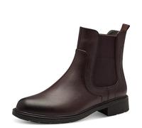 Jana Damen Stiefeletten ohne Absatz mit Reißverschluss Vegan, Rot (Bordeaux), 38 EU