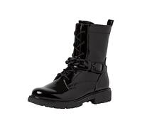 Jana Damen Stiefeletten zum Schnüren aus Kunstleder mit Schnalle Weite H Mehrweite, Schwarz (Black Patent), 38 EU