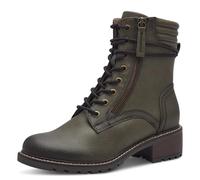 Jana Damen Stiefeletten zum Schnüren mit Blockabsatz Vegan, Grün (Olive), 37 EU