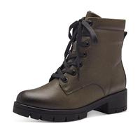 Jana Damen Stiefeletten zum Schnüren mit Reißverschluss Vegan, Grün (Olive), 38 EU