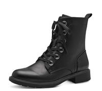 Jana Damen Stiefeletten zum Schnüren mit Reißverschluss Vegan, Schwarz (Schwarz), 40 EU