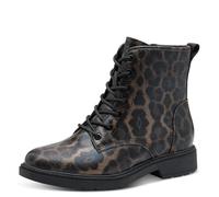 Jana Damen Stiefeletten zum Schnüren Vegan, Mehrfarbig (Dark Leopard), 37 EU