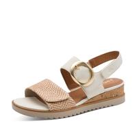 Jana Damen Wedge/Plat Sand MultiAdj+vegan WHITE/NATURE 39