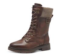 Jana Damen Winterstiefeletten zum Schnüren mit Schnalle Vegan, Braun (Cognac), 38 EU