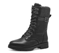 Jana Damen Winterstiefeletten zum Schnüren mit Schnalle Vegan, Schwarz (Black), 38 EU