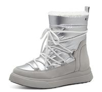 Jana Damen Winterstiefeletten zum Schnüren Wasserabweisend Vegan, Grau (Grau/Silber), 38 EU